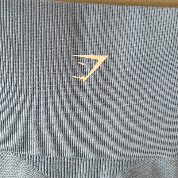 Gymshark Blue Seamless Energy Cropped Leggings size Small - Picture 3 of 6